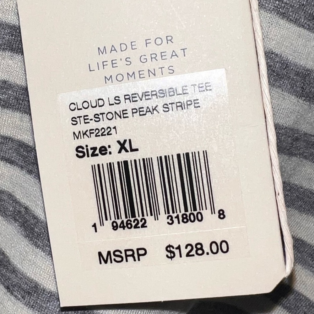 $128 Faherty long sleeve reversible shirt tee super soft XL - Picture 5 of 14